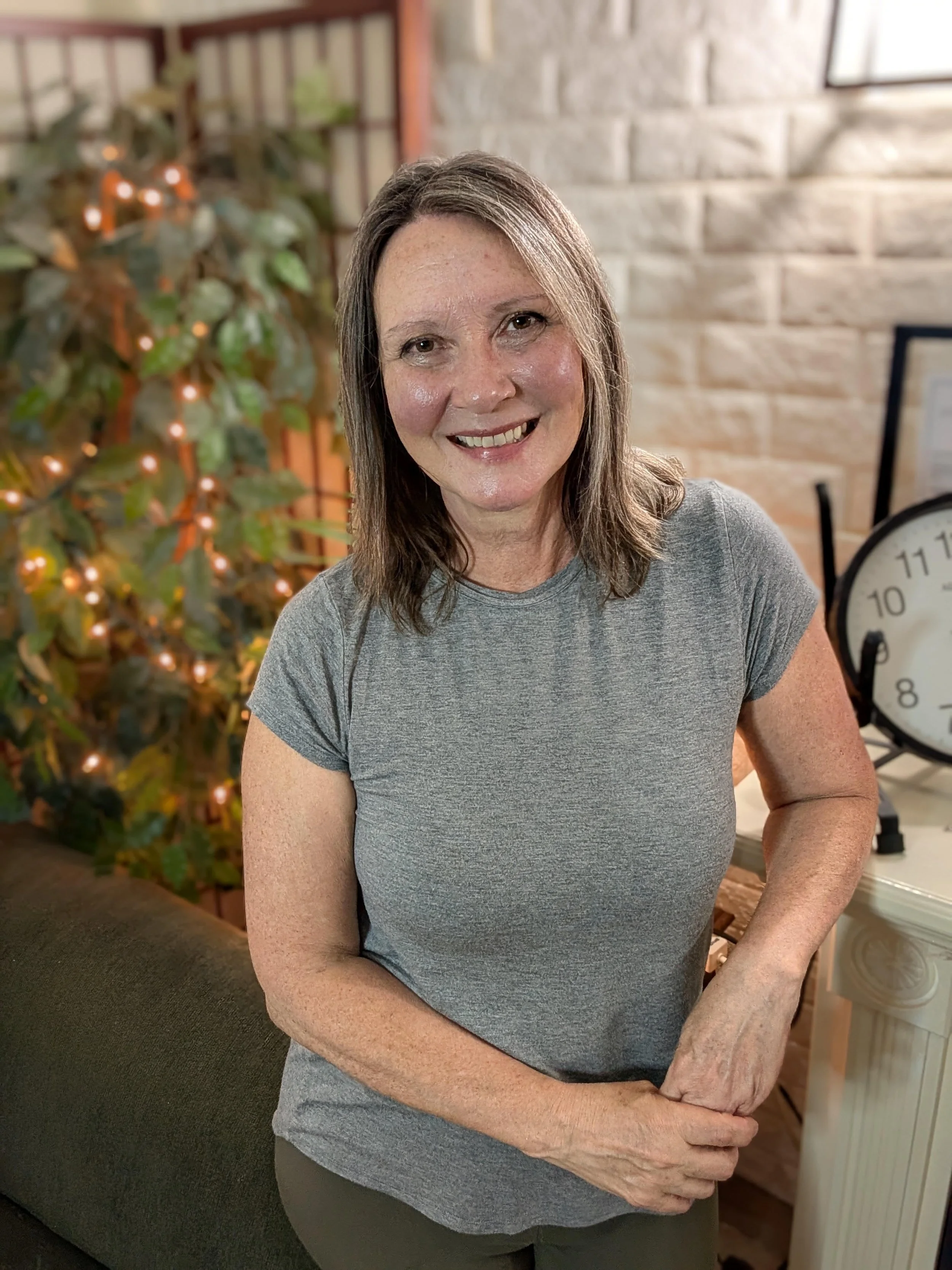 Reflexologist Sharon Bowers smiling