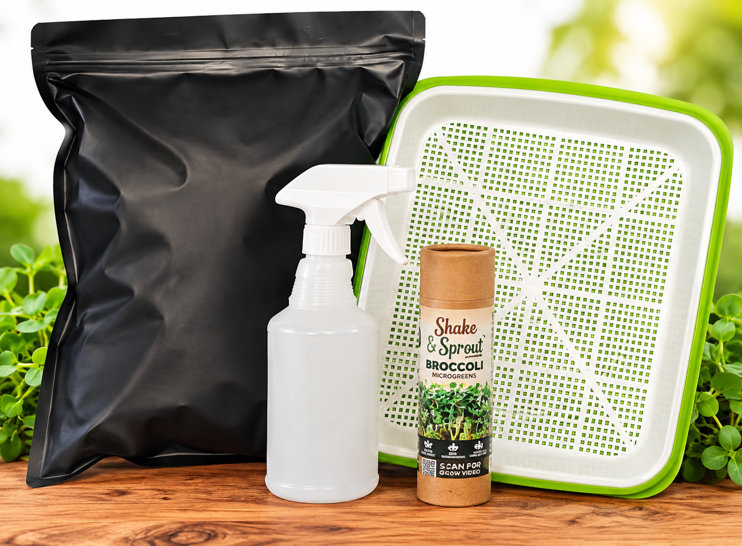 Broccoli Microgreens Growing Kit Shake-N-Sprout™