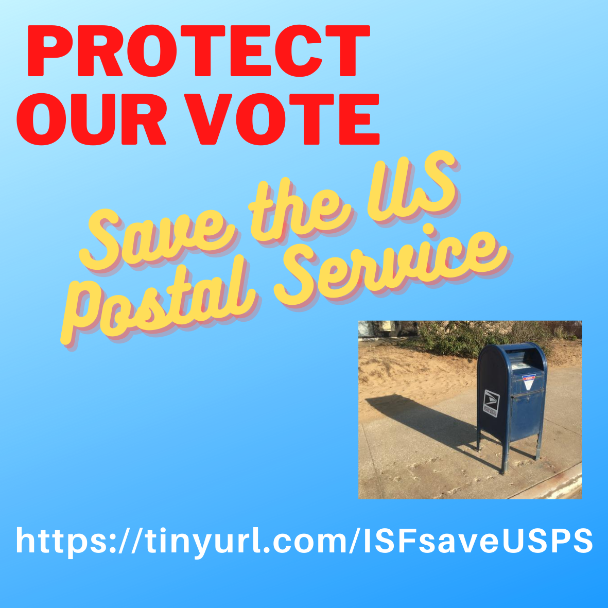 Tell your Members of Congress:  Save the USPS, Protect Our Vote