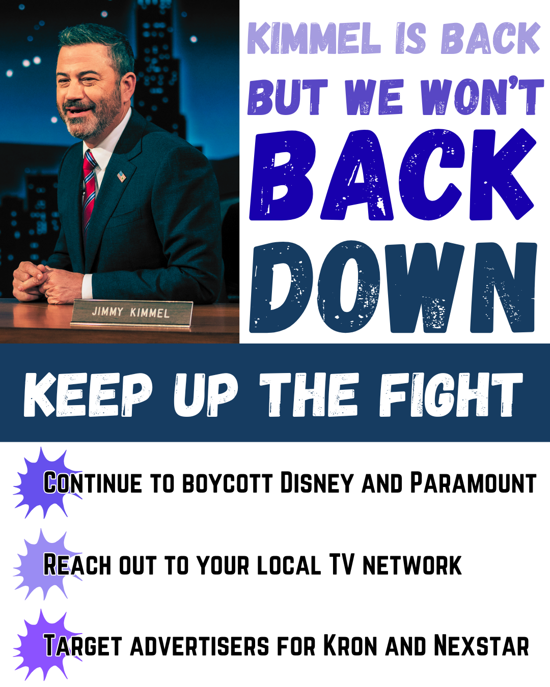 Our Call to Action in the Aftermath of the Jimmy Kimmel fiasco