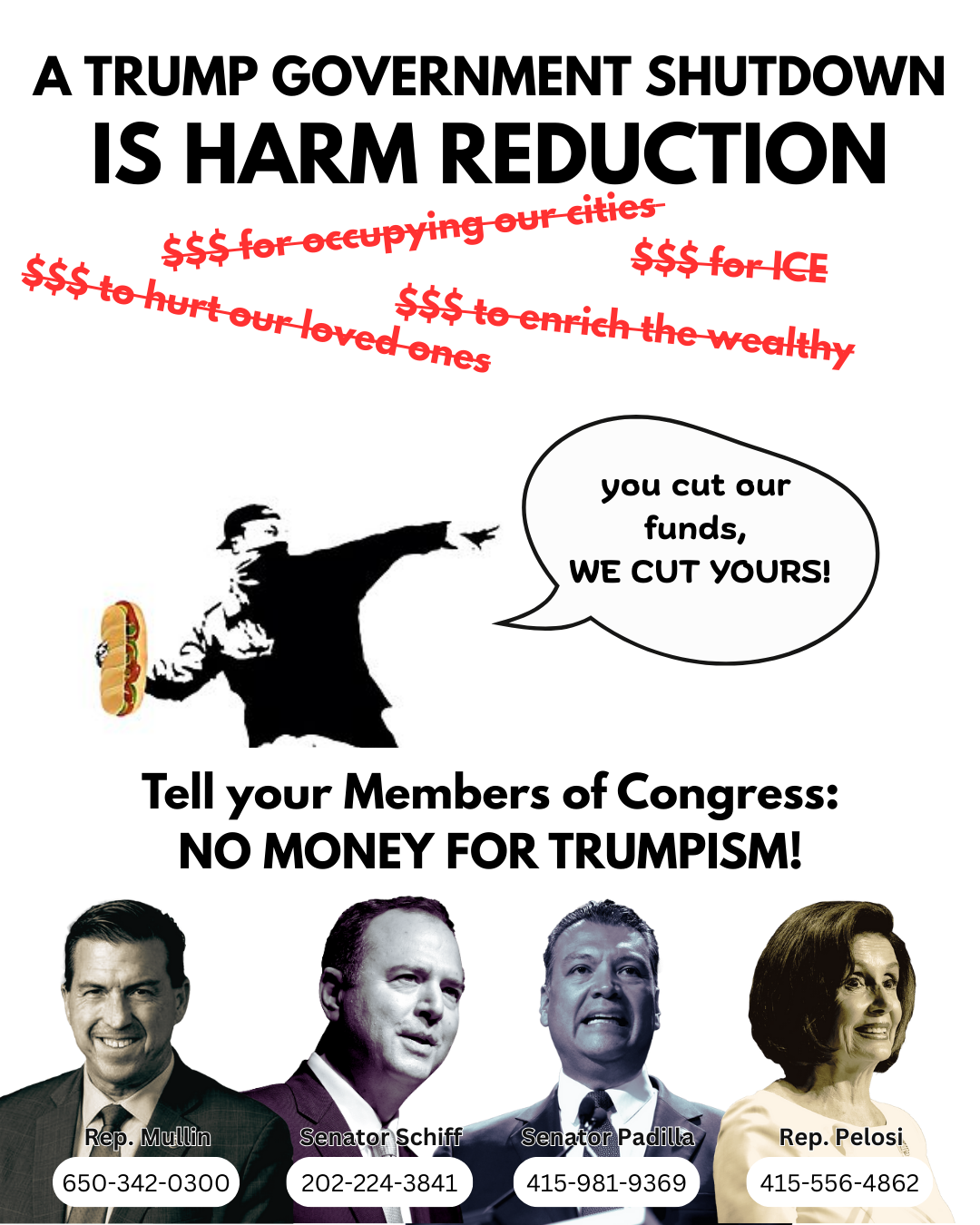 Tell your Members of Congress: No Funds for Trumpism!