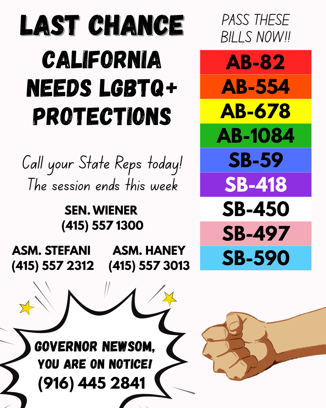 Time is Running Out: Pass LGBTQ+ Non-Discrimination Laws this Year