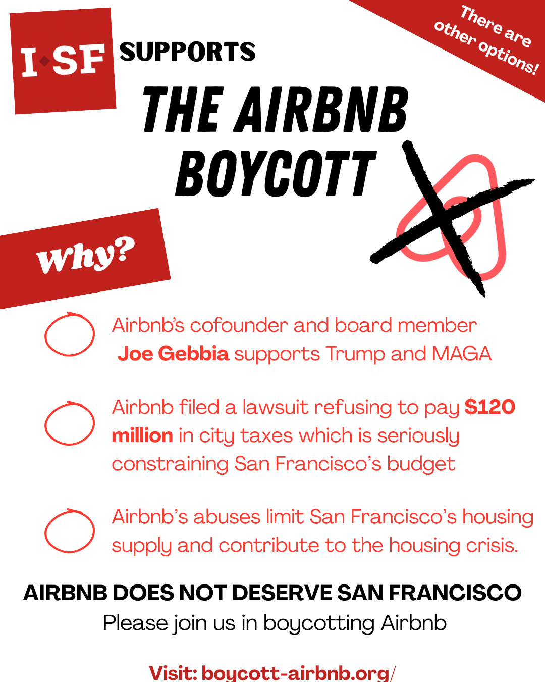 Indivisible SF Supports the Airbnb Boycott