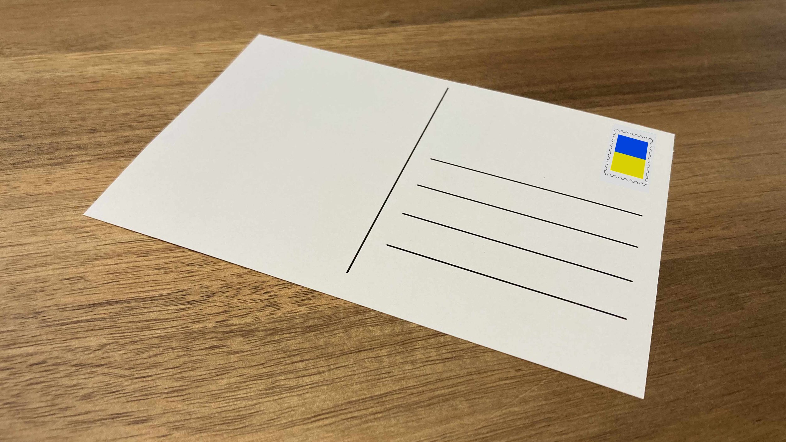 Write postcards of support to Ukraine