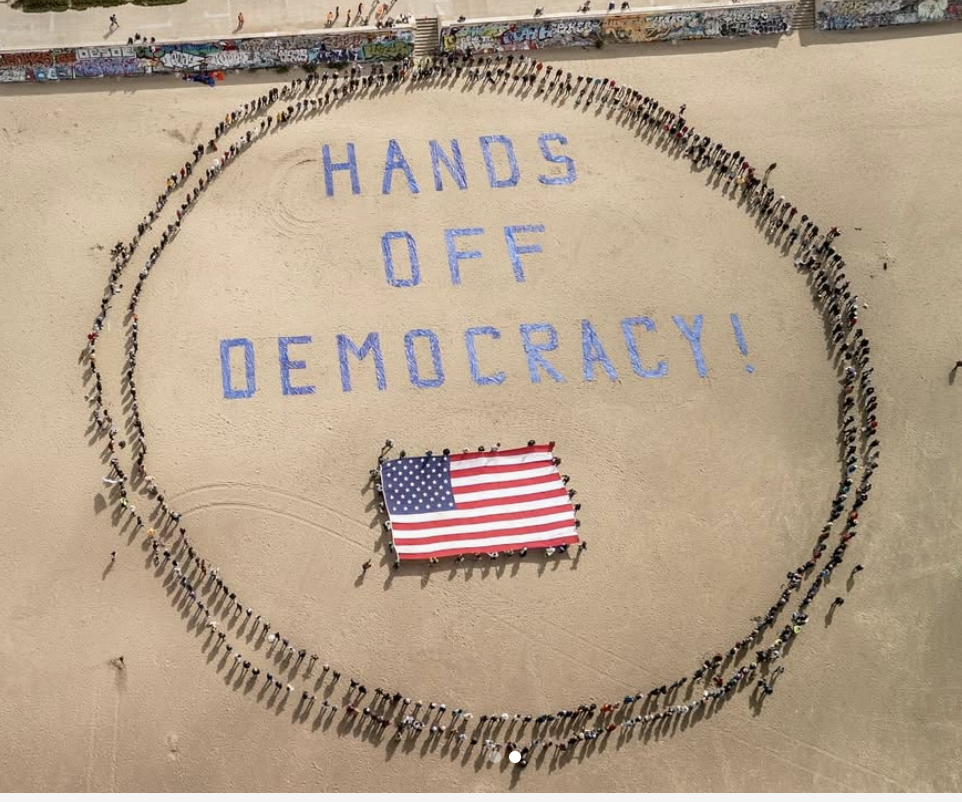 Thank you for coming together to say Hands Off!