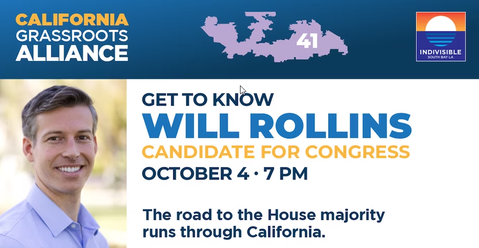 Meet the Candidates: Will Rollins, candidate for Congress in CA-41