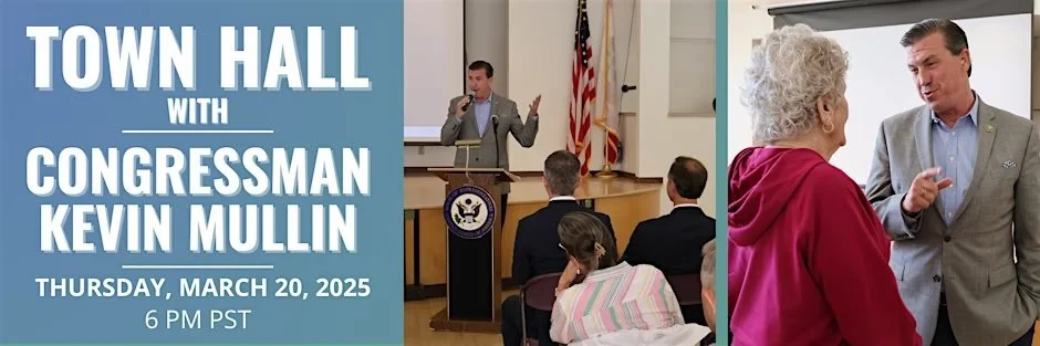 Town Hall with Congressman Kevin Mullin (CA 15) 
