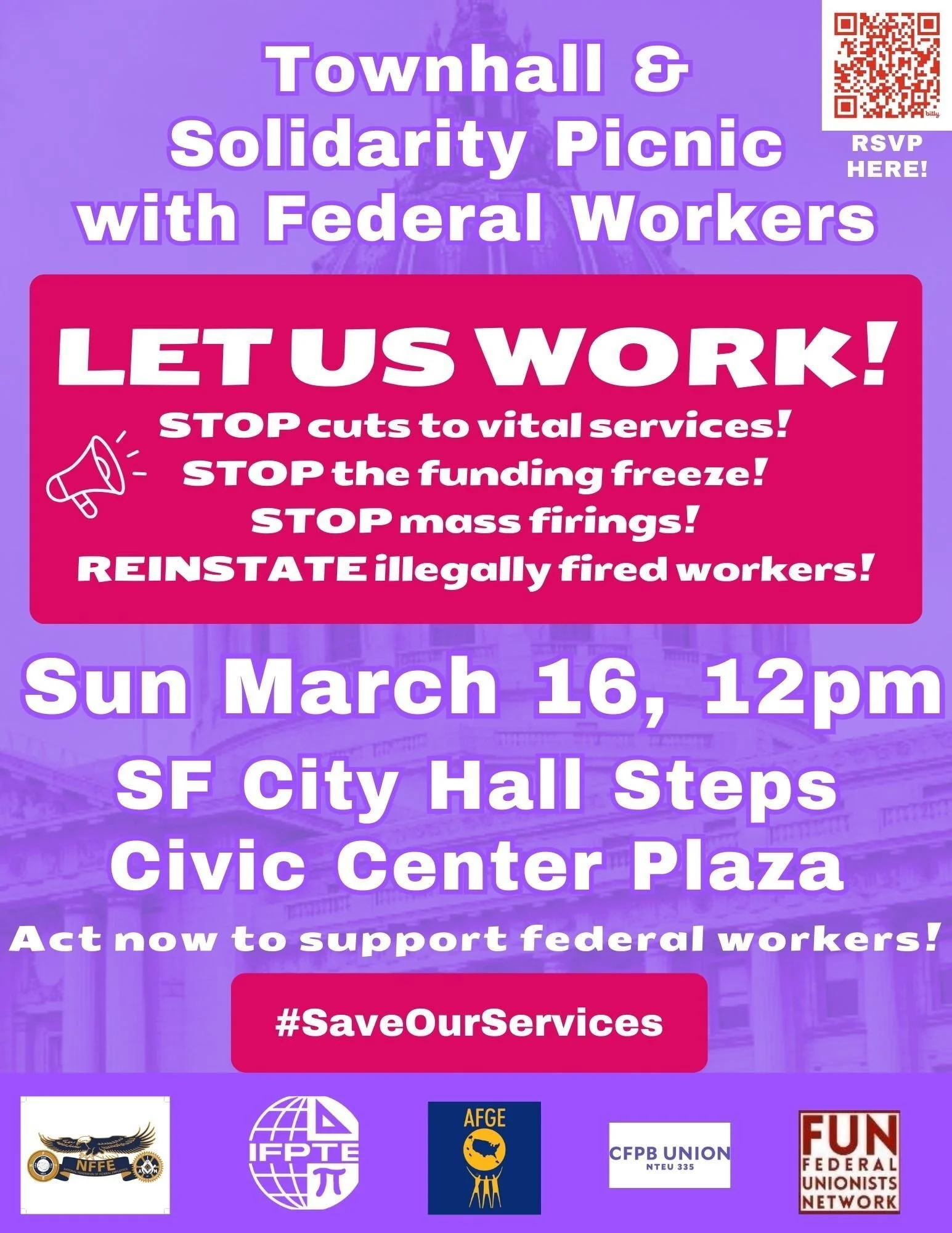 Let Us Work! Townhall &amp; Solidarity Picnic with Federal Workers