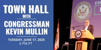 Town Hall with Congressman Kevin Mullin (CA-15)