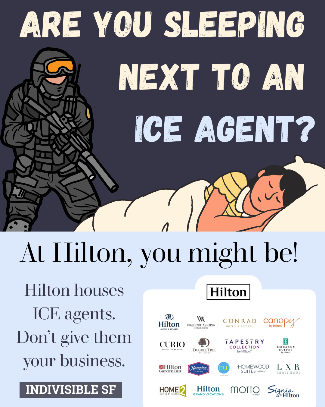 Hilton Hotels Cooperates with ICE: Boycott them