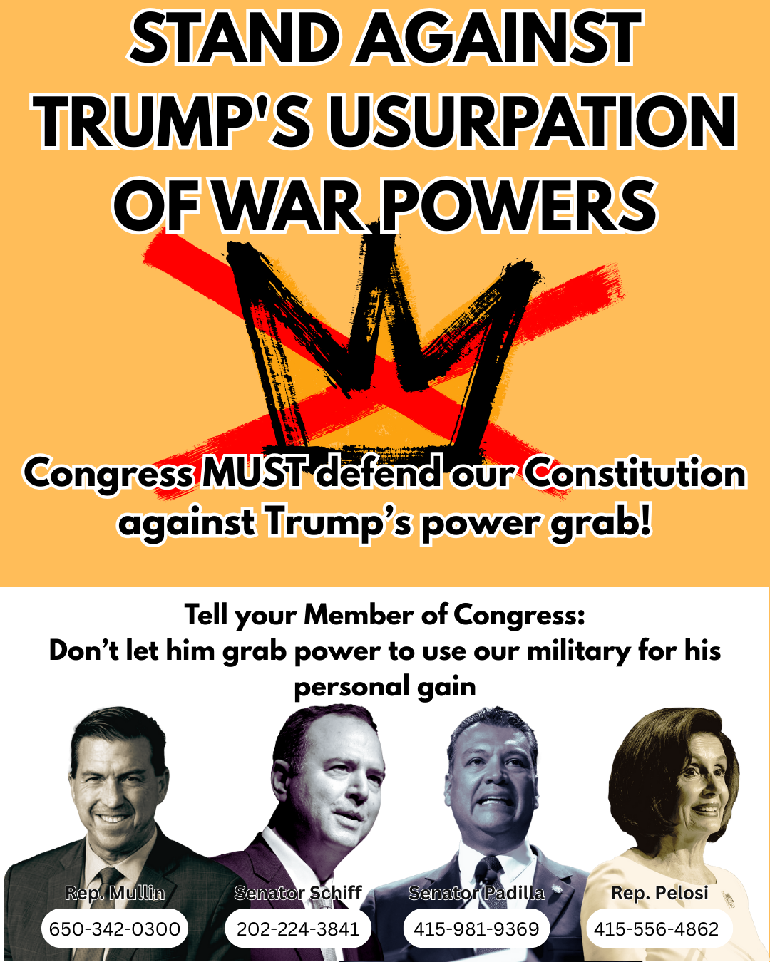 Stand Against Trump's Usurpation of War Powers