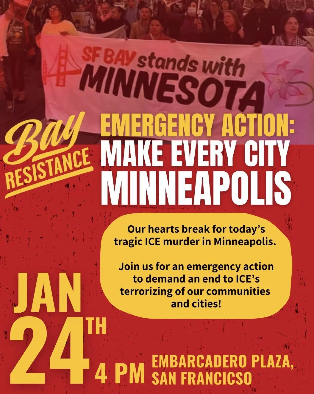 Protest today's ICE murder of Alex Pretti