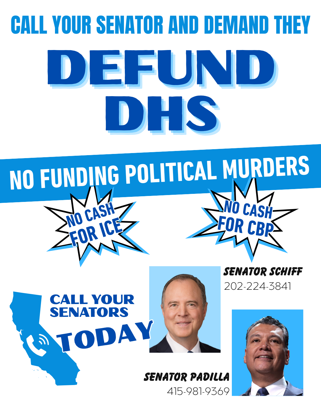 Tell your Representative: No DHS Funding Without Reining In ICE/CPB!&nbsp;