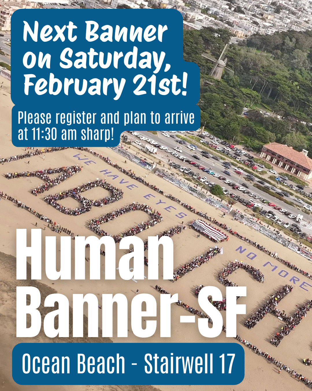 Human Banner: Epstein!