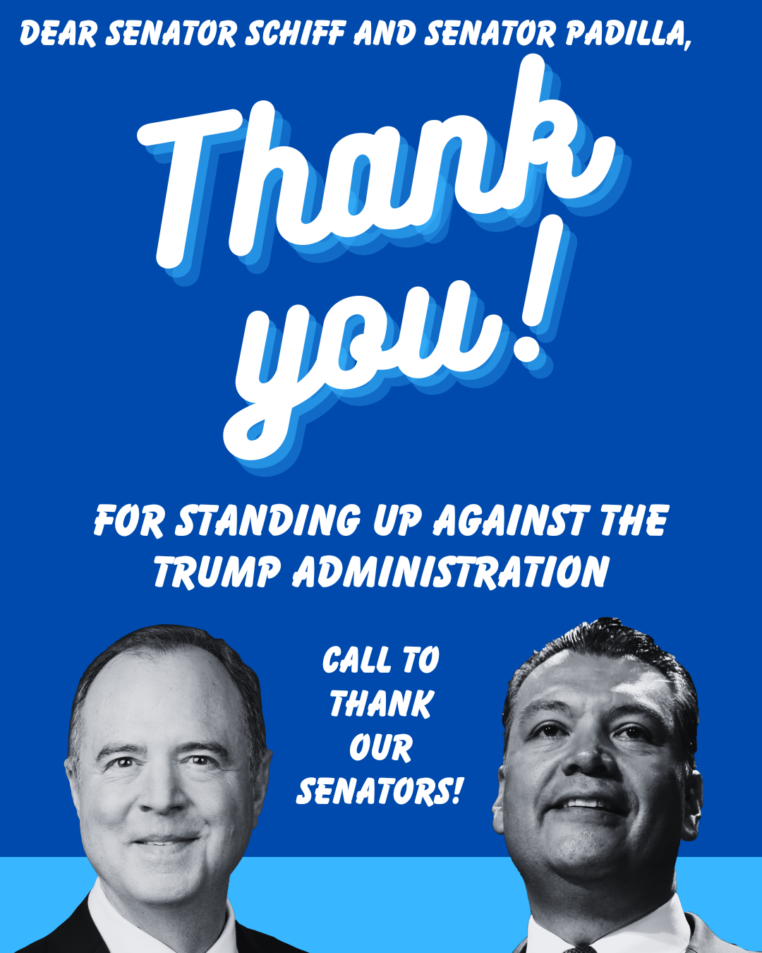 Thank your Senators for Standing With and For the People