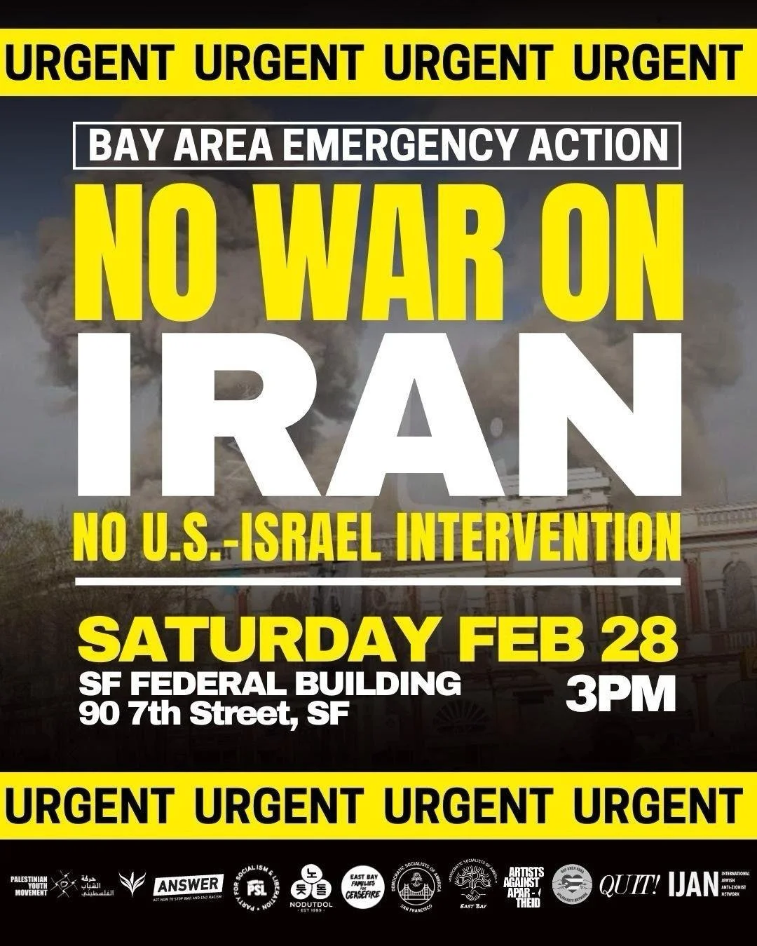 No War in Iran! Vote on a war powers resolution NOW!