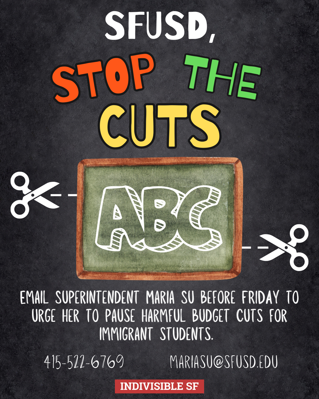 Tell SFUSD to Pause Harmful Budget Cuts Now