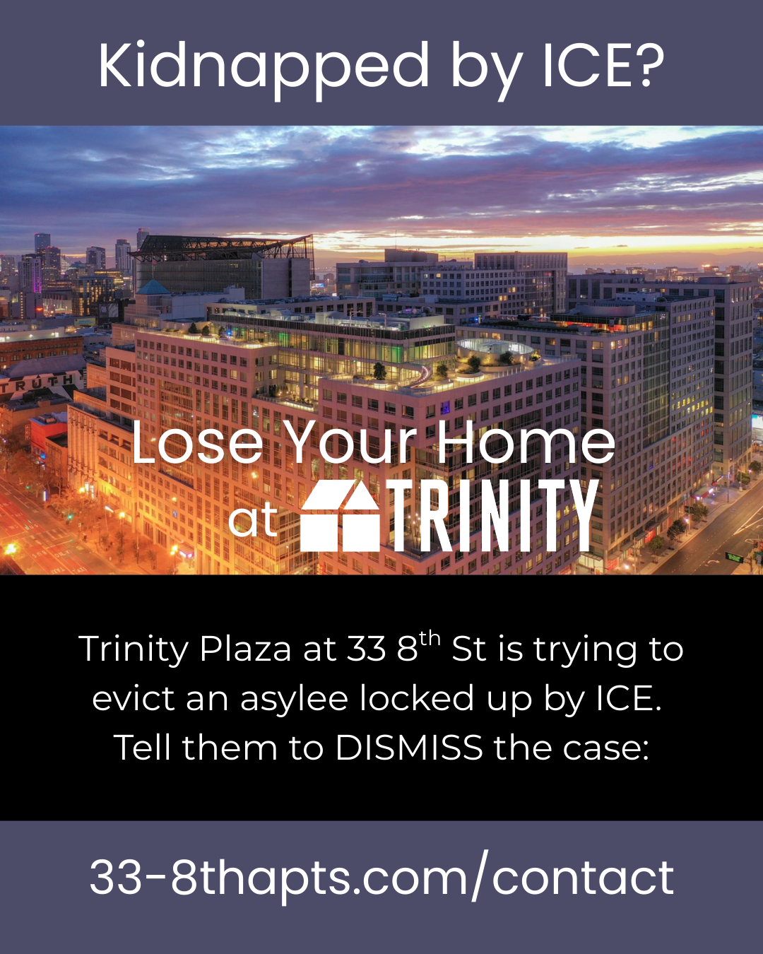 Tell Trinity Properties: Stop the Eviction of Tenant Detained by ICE