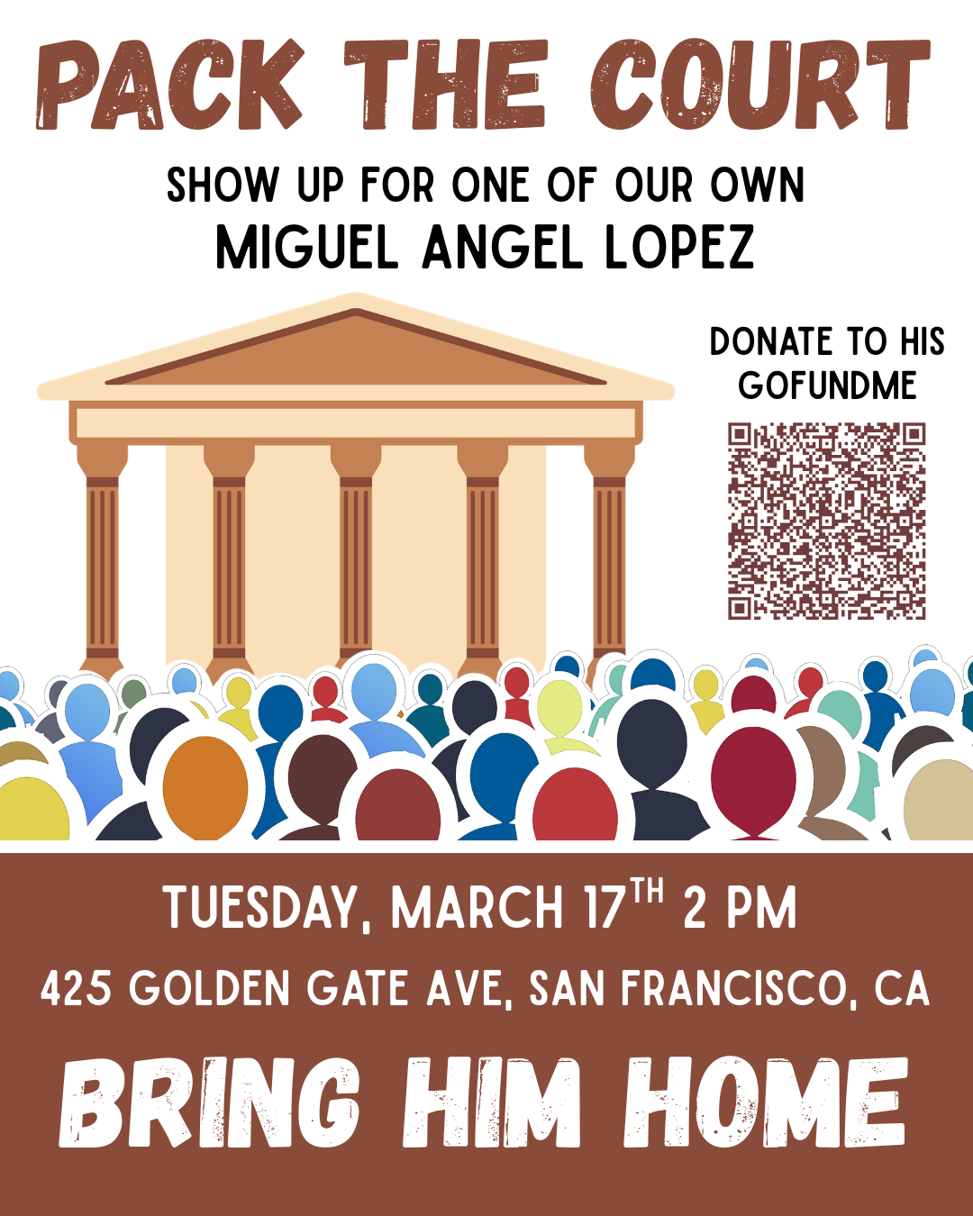 Stand With Miguel Lopez: Key Immigration Court Hearing March 17 in San Francisco!