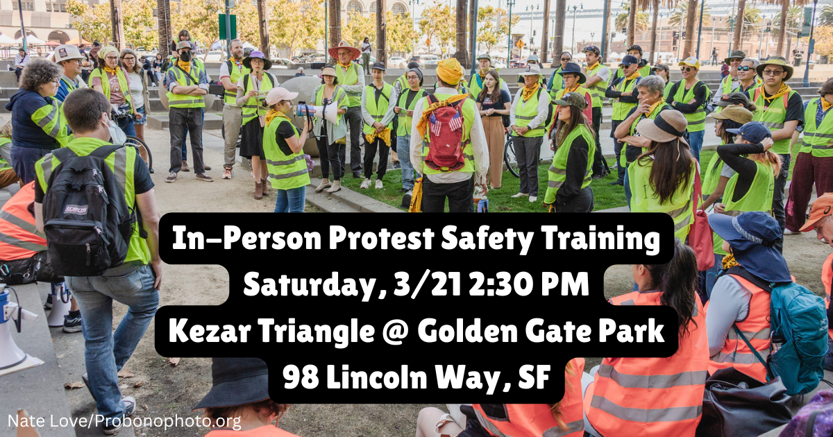 Indivisible SF In-Person Protest Safety Training