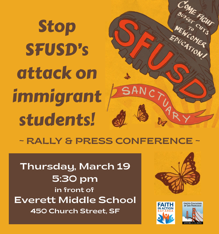 Rally & Press Conference to stop SFUSD's attack on immigrant students