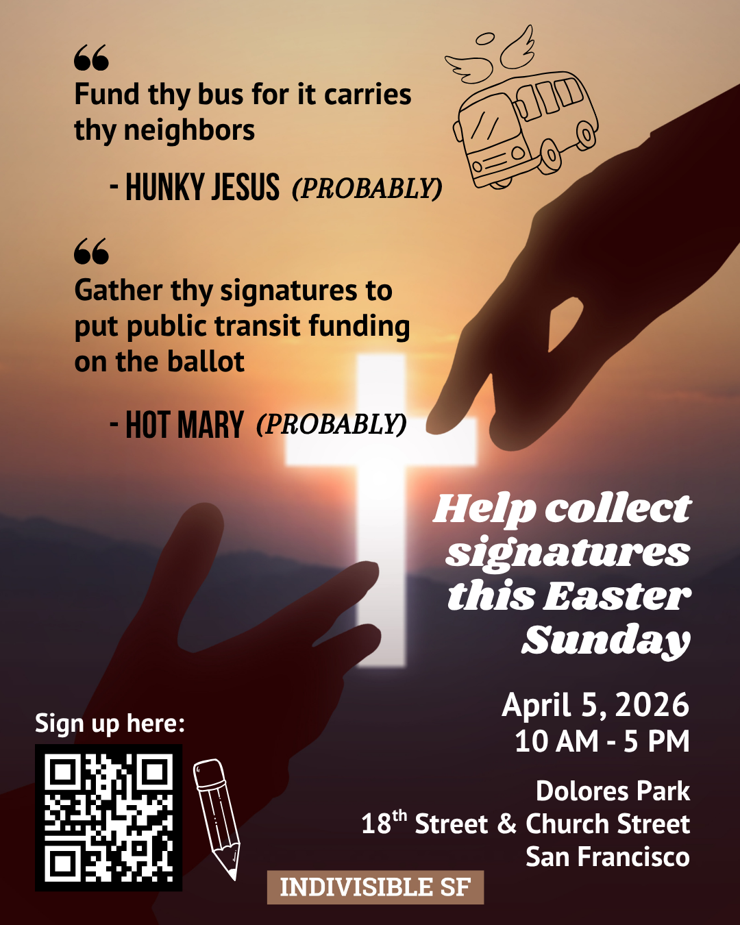 Fund the Bus with Hunky Jesus  and Hot Mary