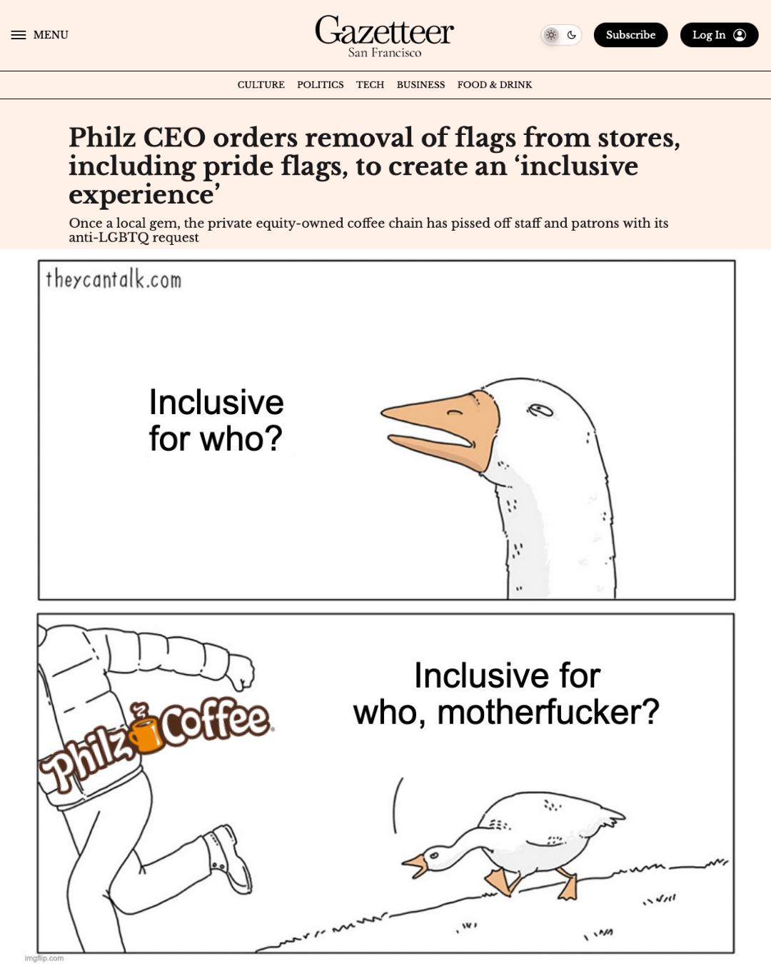 Sign the Petition: Urge Philz Coffee to Keep Their Pride!