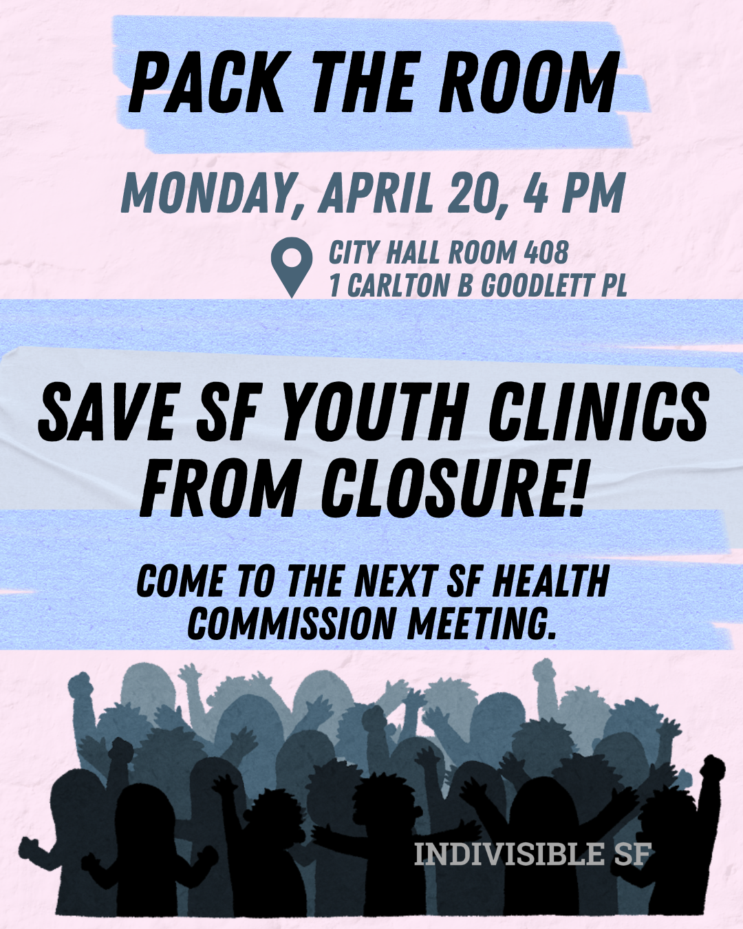 Pack the Room: tell the SF Health Commission to save Cole Street Youth Clinic