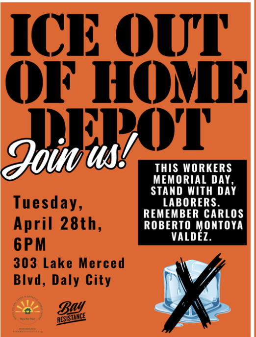 Workers Memorial Day Action at Home Depot