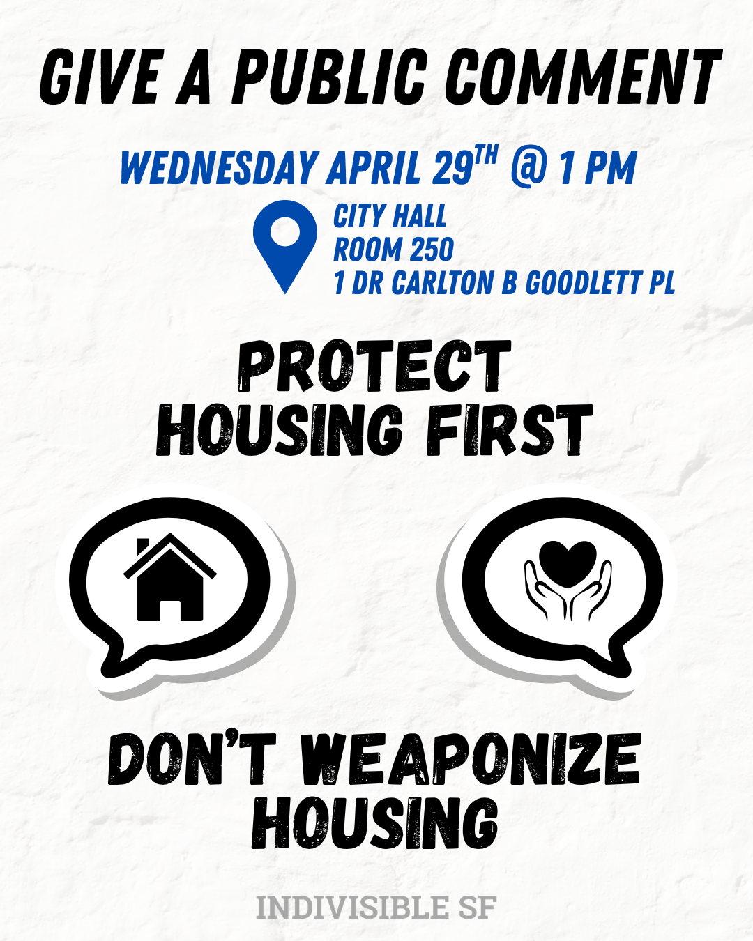 Make a Comment: Protect Housing First. Reject Punishment Policy.