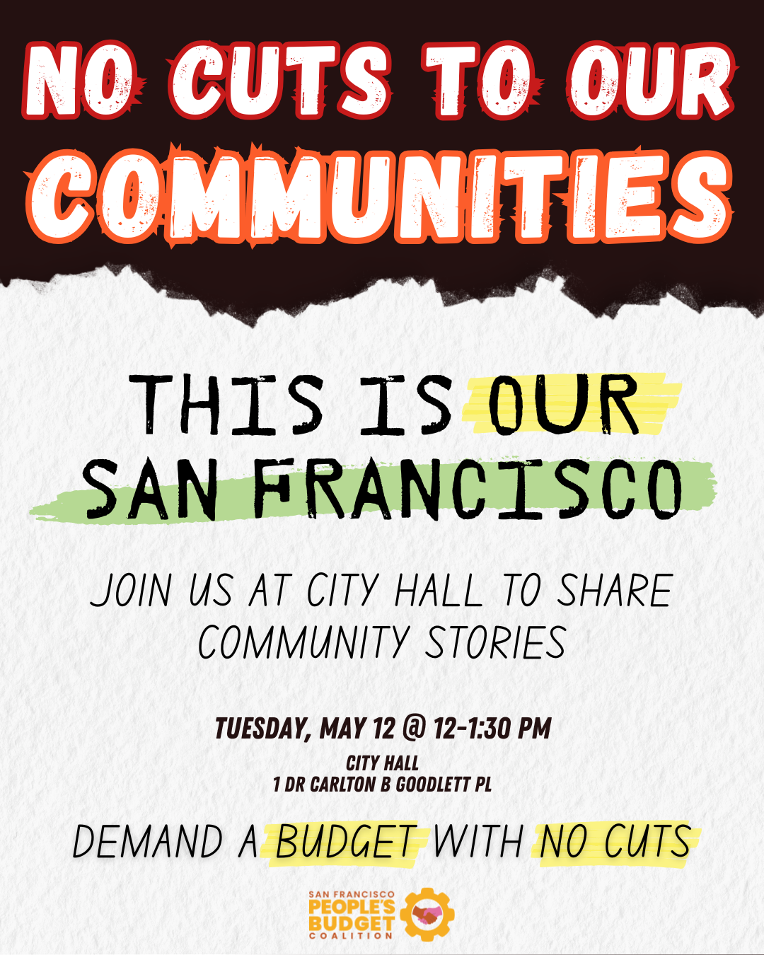 Last Chance Mayor Lurie: Tell Your Story and Show Up at City Hall!