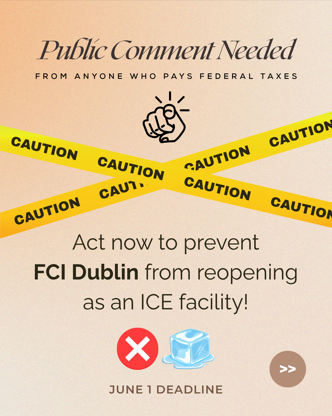 Tell the Bureau of Prisons: ICE Out Of Dublin: Make a Public Comment TODAY!