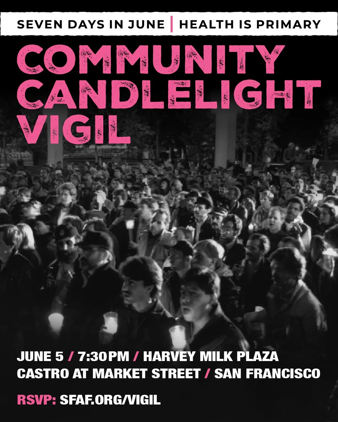 Candlelight Vigil Sponsored by the HIV Advocacy Network