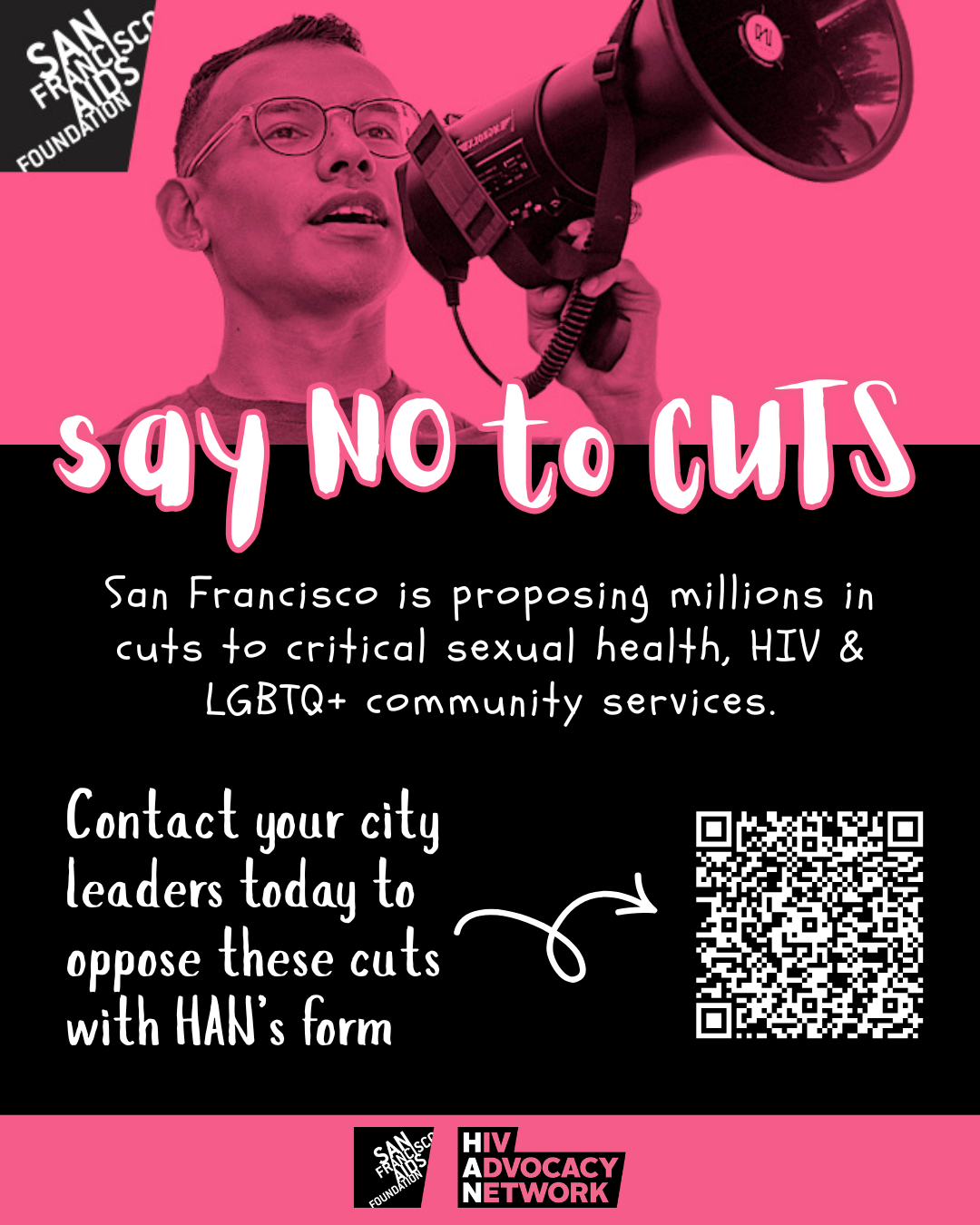 Tell Your City Government Officials: Protect LGBTQ+, HIV, and Harm Reduction Services in the City Budget