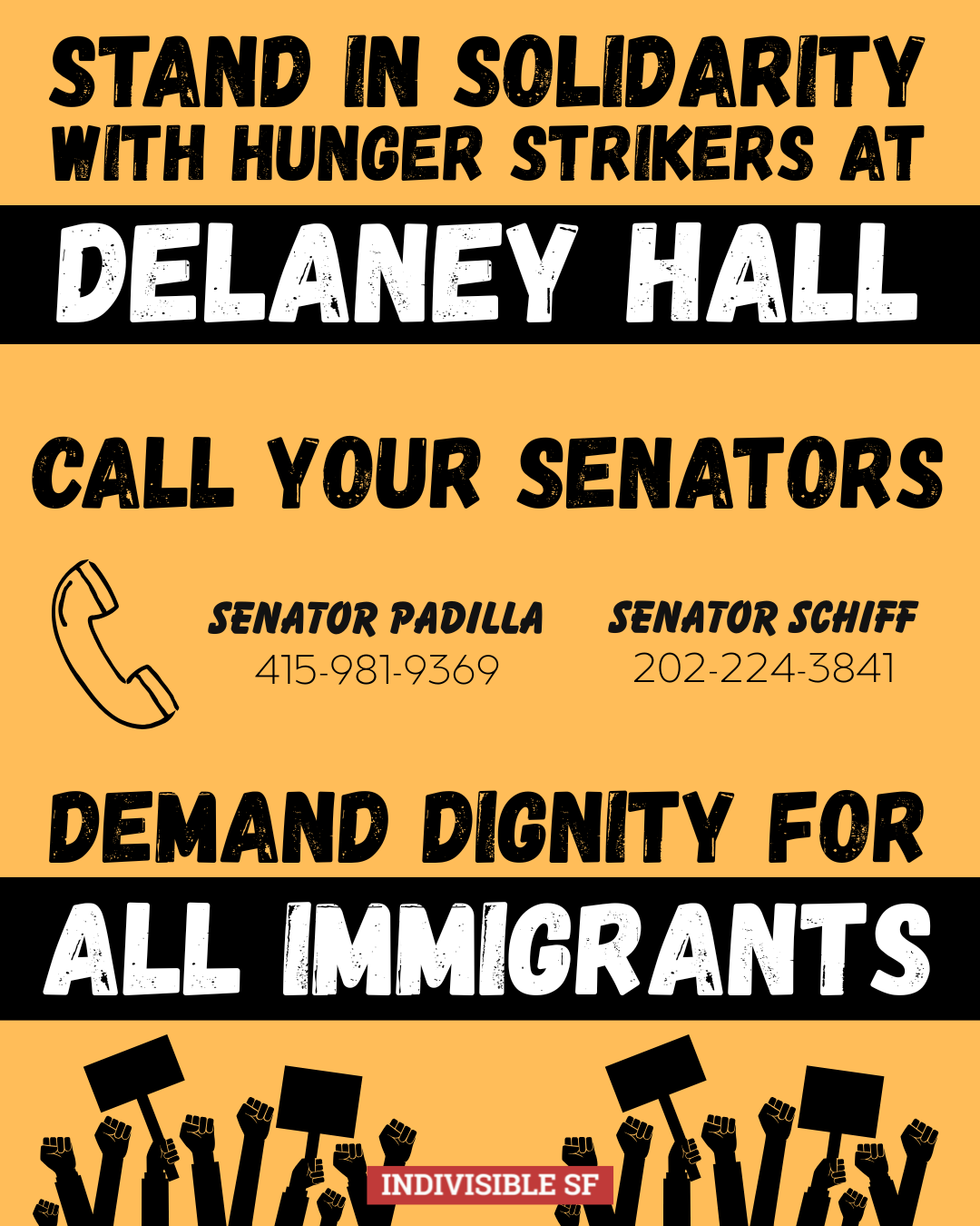 Stand in solidarity with hunger strikers at Delaney Hall detention center, against ICE concentration camps, and for the dignity of all immigrants!