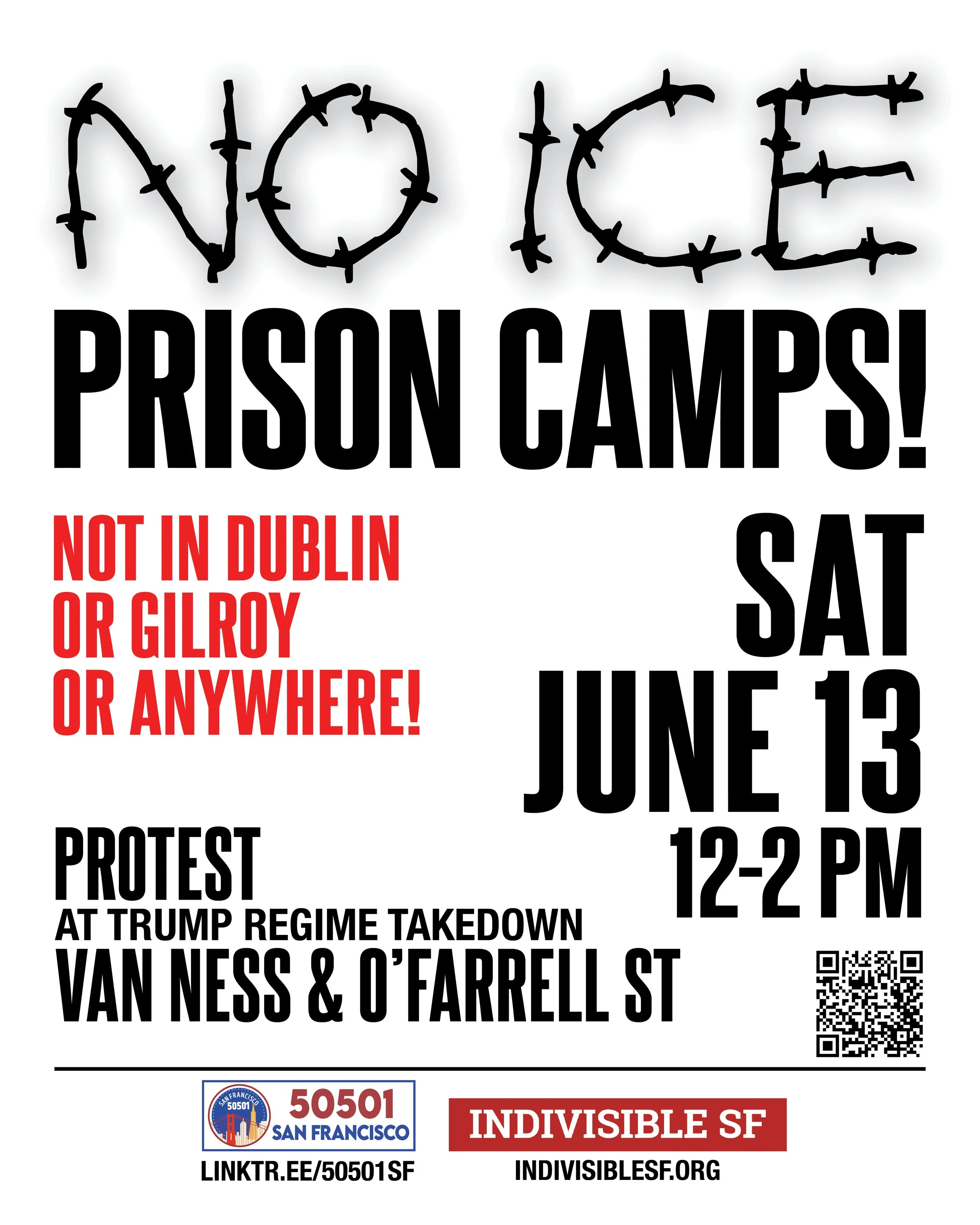 No ICE Prison Camps! Not here, not anywhere!