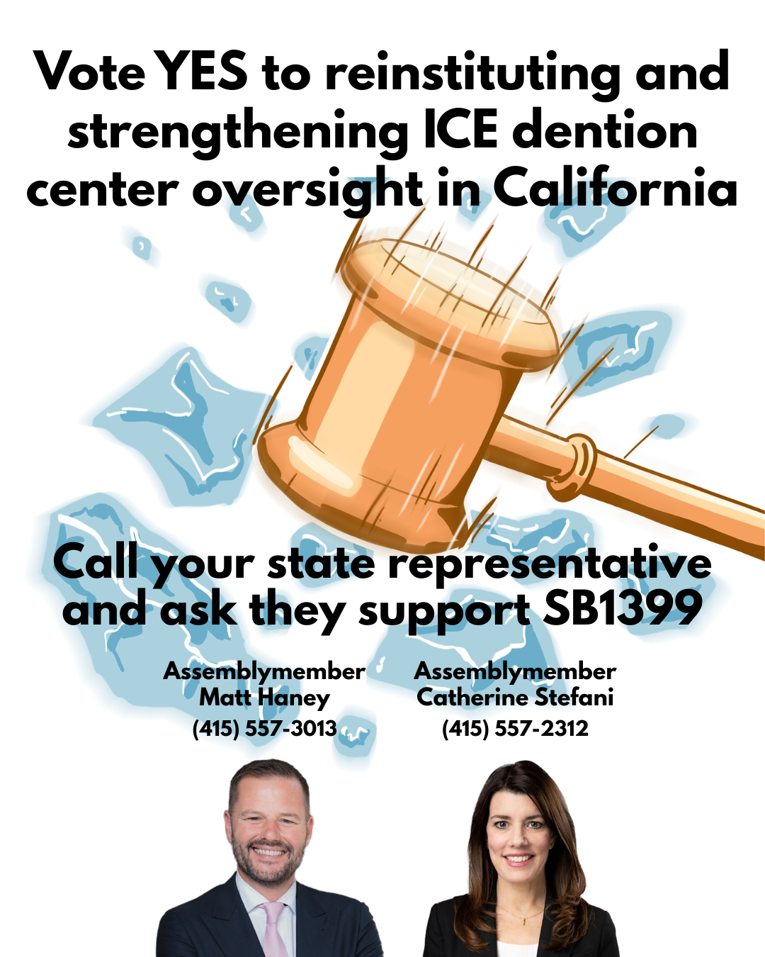 Urge Your State Assembly Member to Vote YES on and Support SB 1399