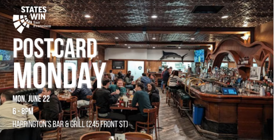 Postcard Mondays with States Win SF (formerly Sister District Project)