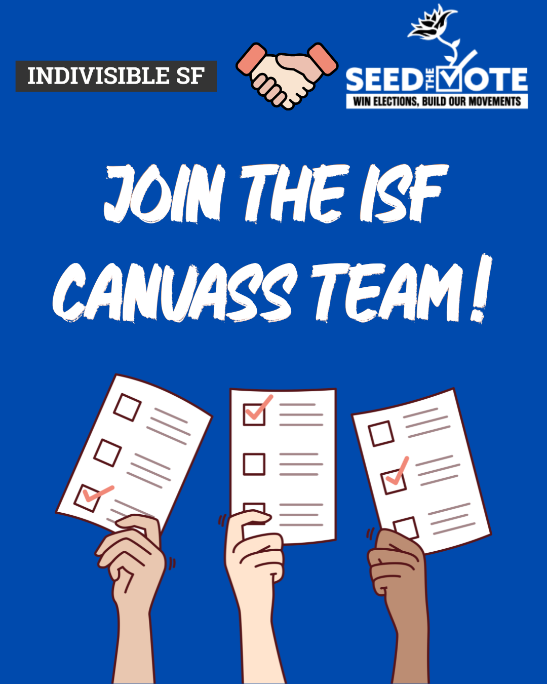 Join the ISF Canvass Team