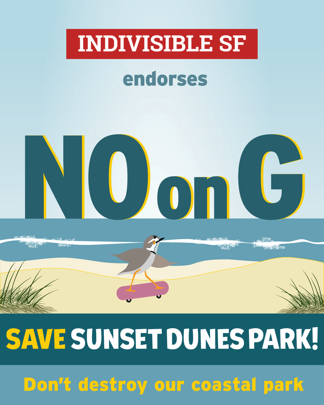 Indivisible SF endorses NO on G