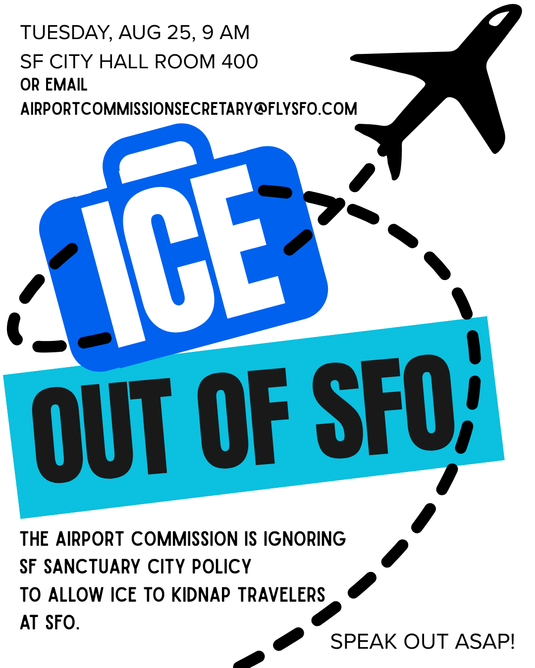 Tell the SFO Airport Commission to kick out ICE!