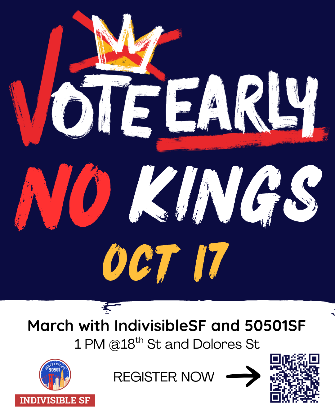 No Kings: Vote Early San Francisco