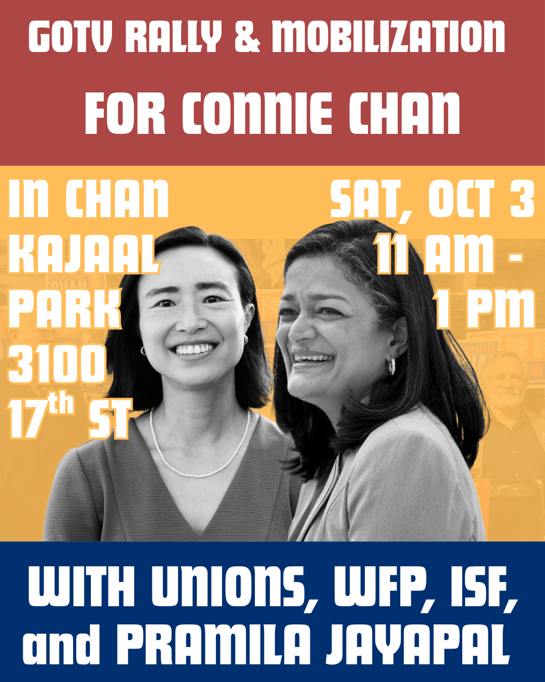 Get Out the Vote Rally with Connie Chan