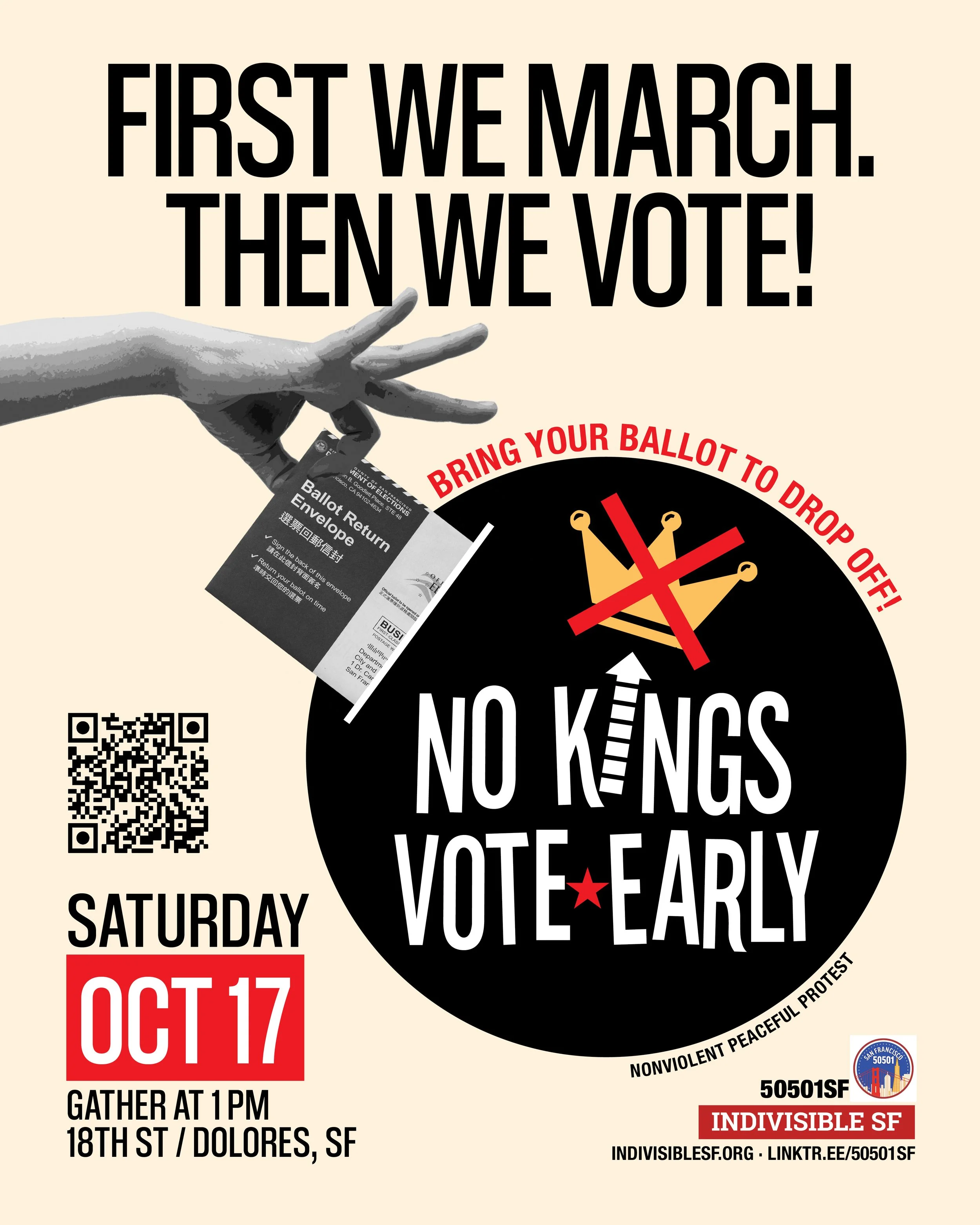 No Kings: Vote Early San Francisco