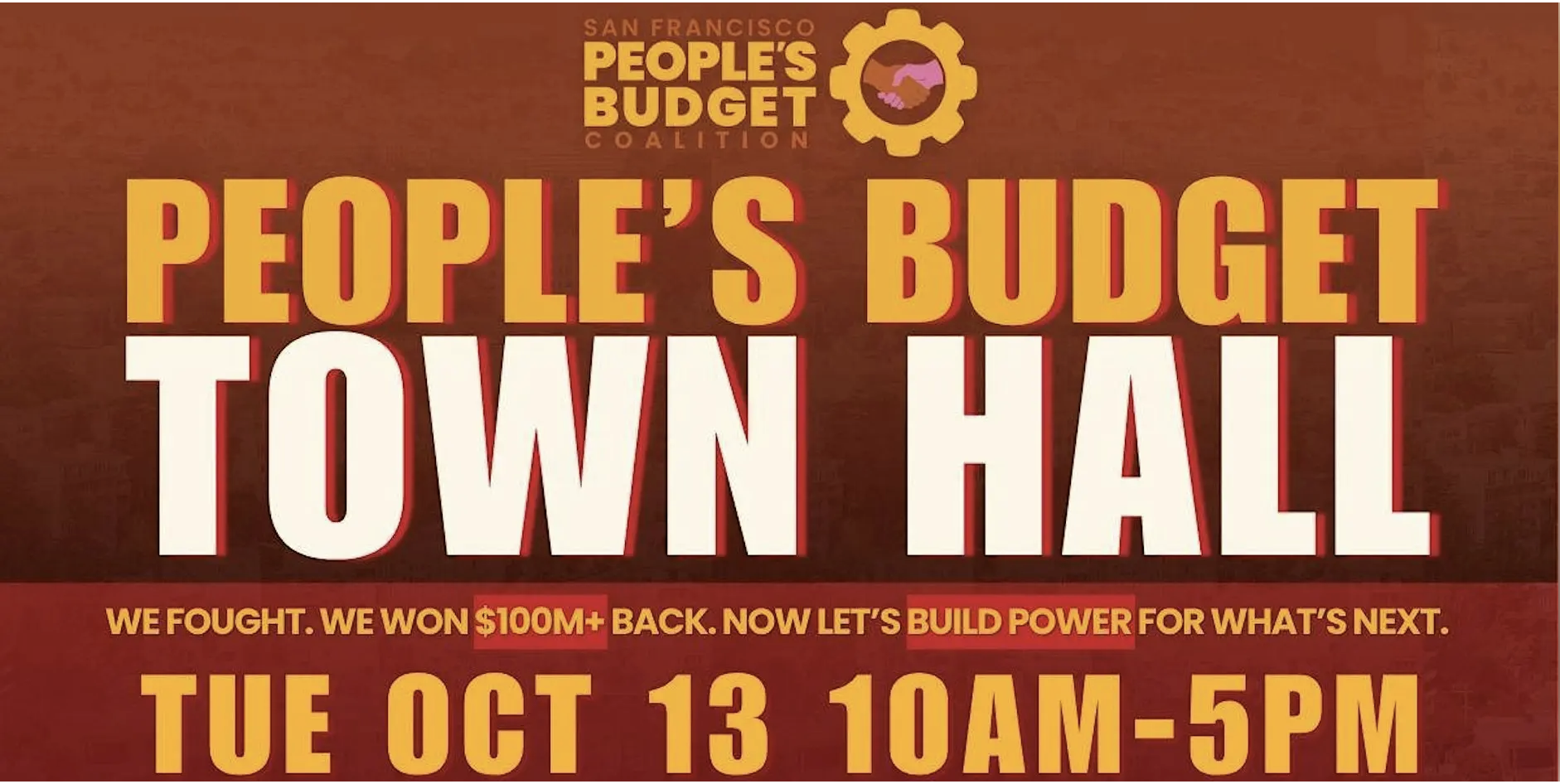 People's Budget TOWN HALL