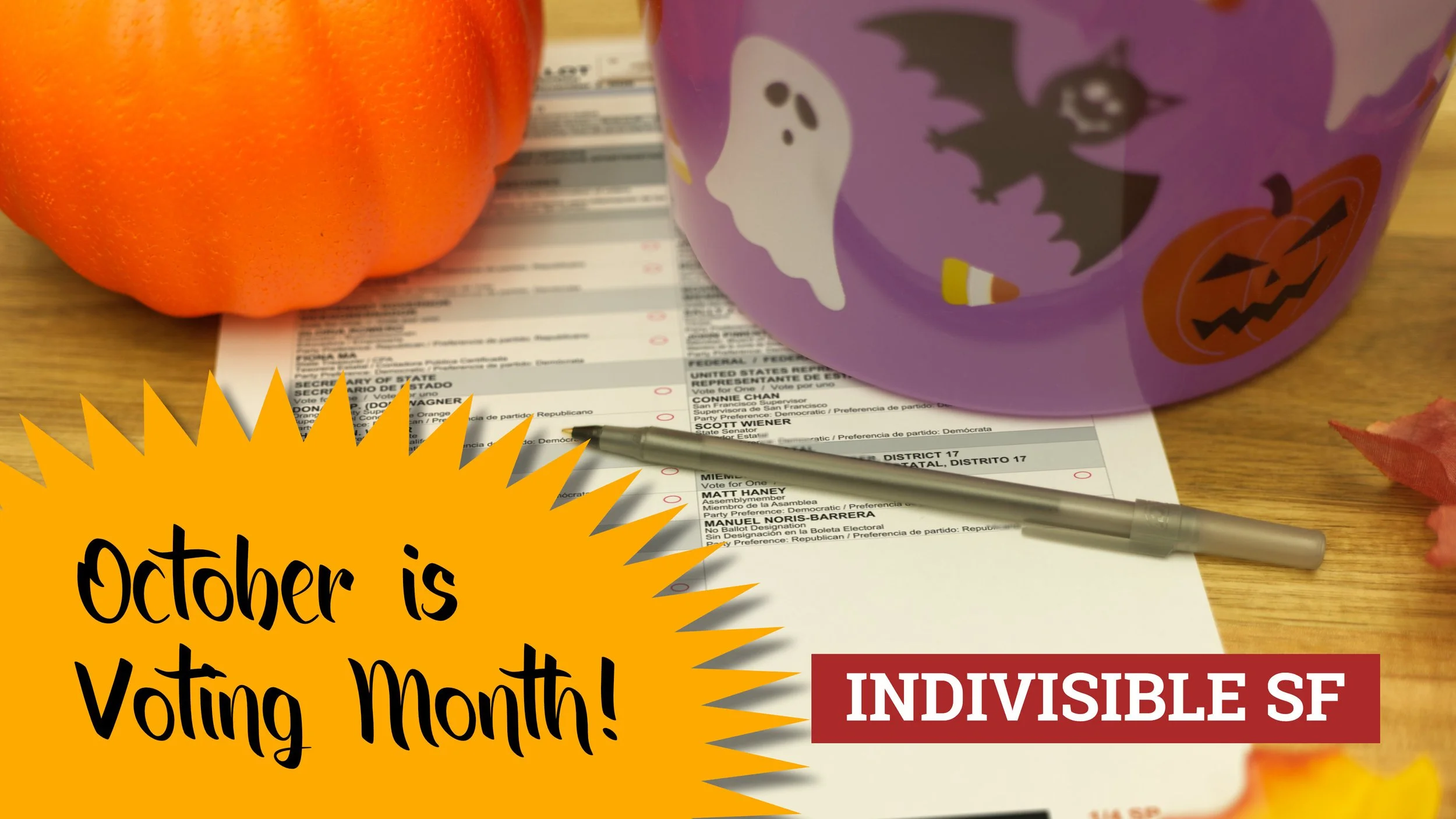 Voting has started: October is voting month!