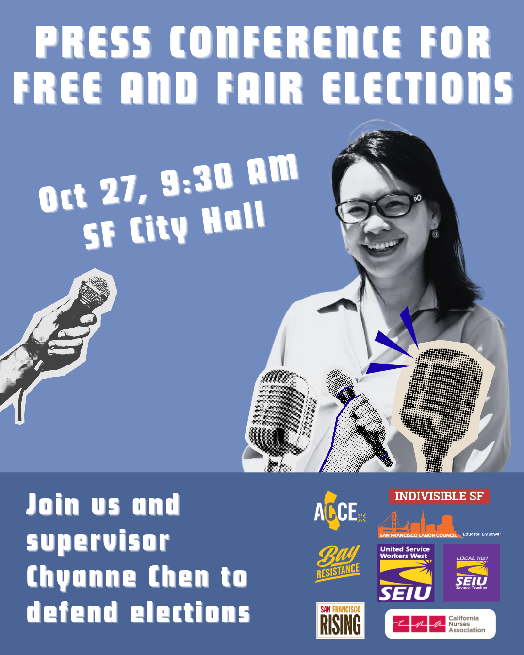 Press Conference for Free and Fair Elections
