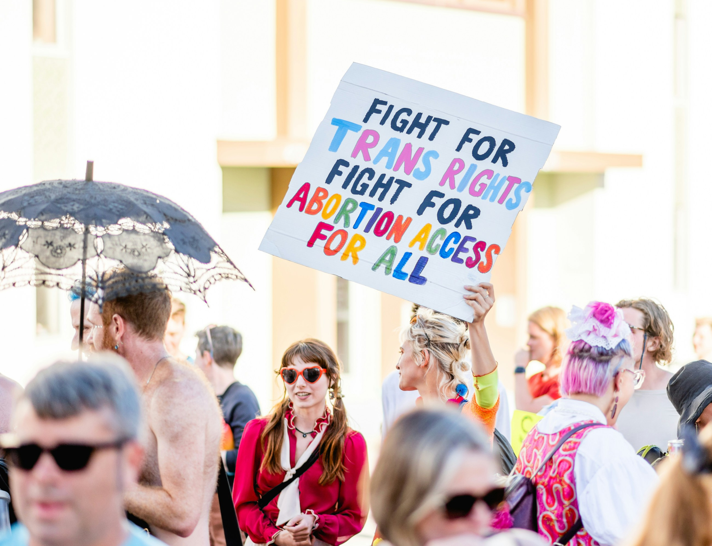 Fight for trans rights; fight for abortion access for all. Photo by Patrick Perkins on Unsplash