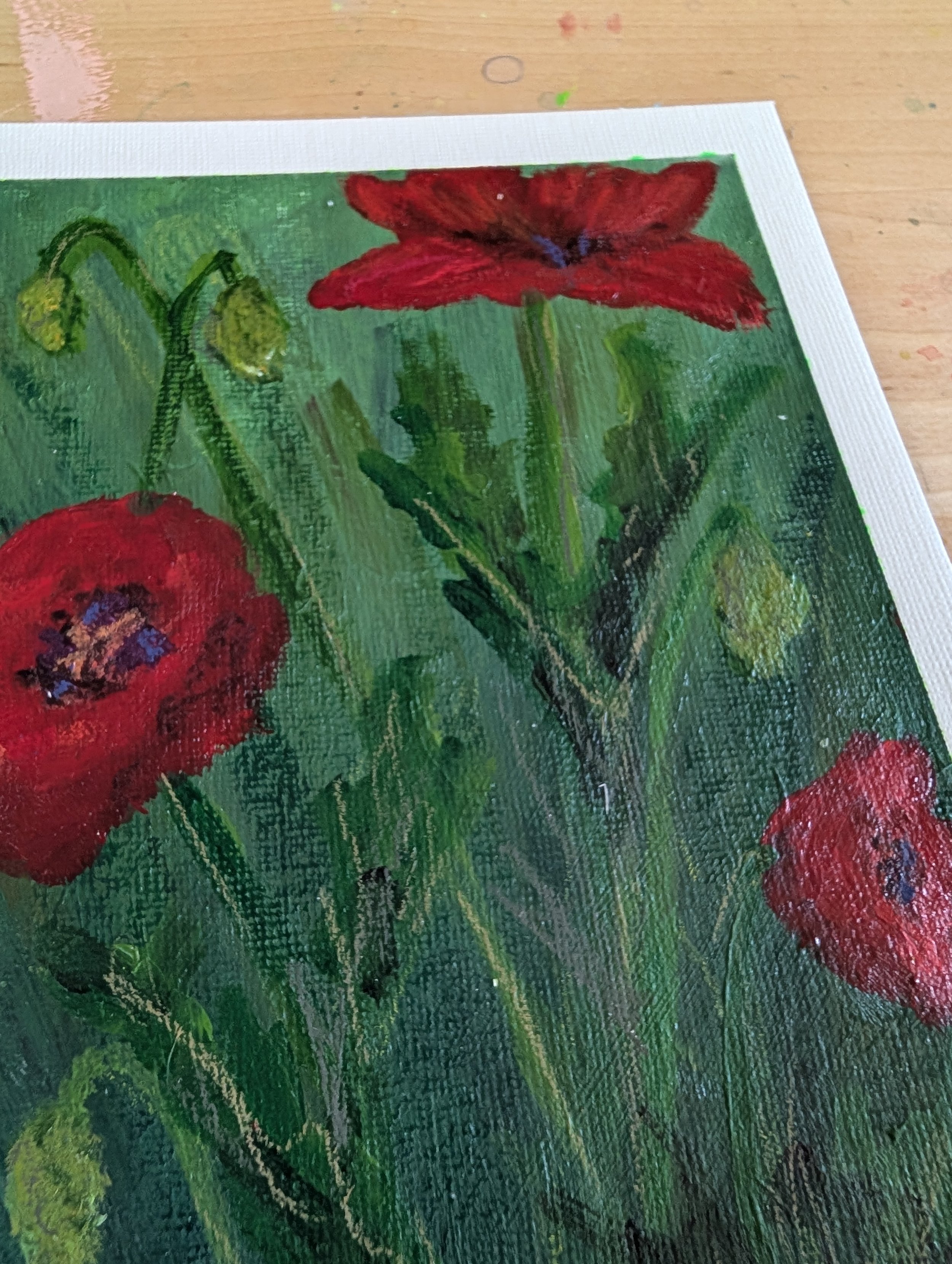 poppy painting acrylic mixed media flower art close up.jpg