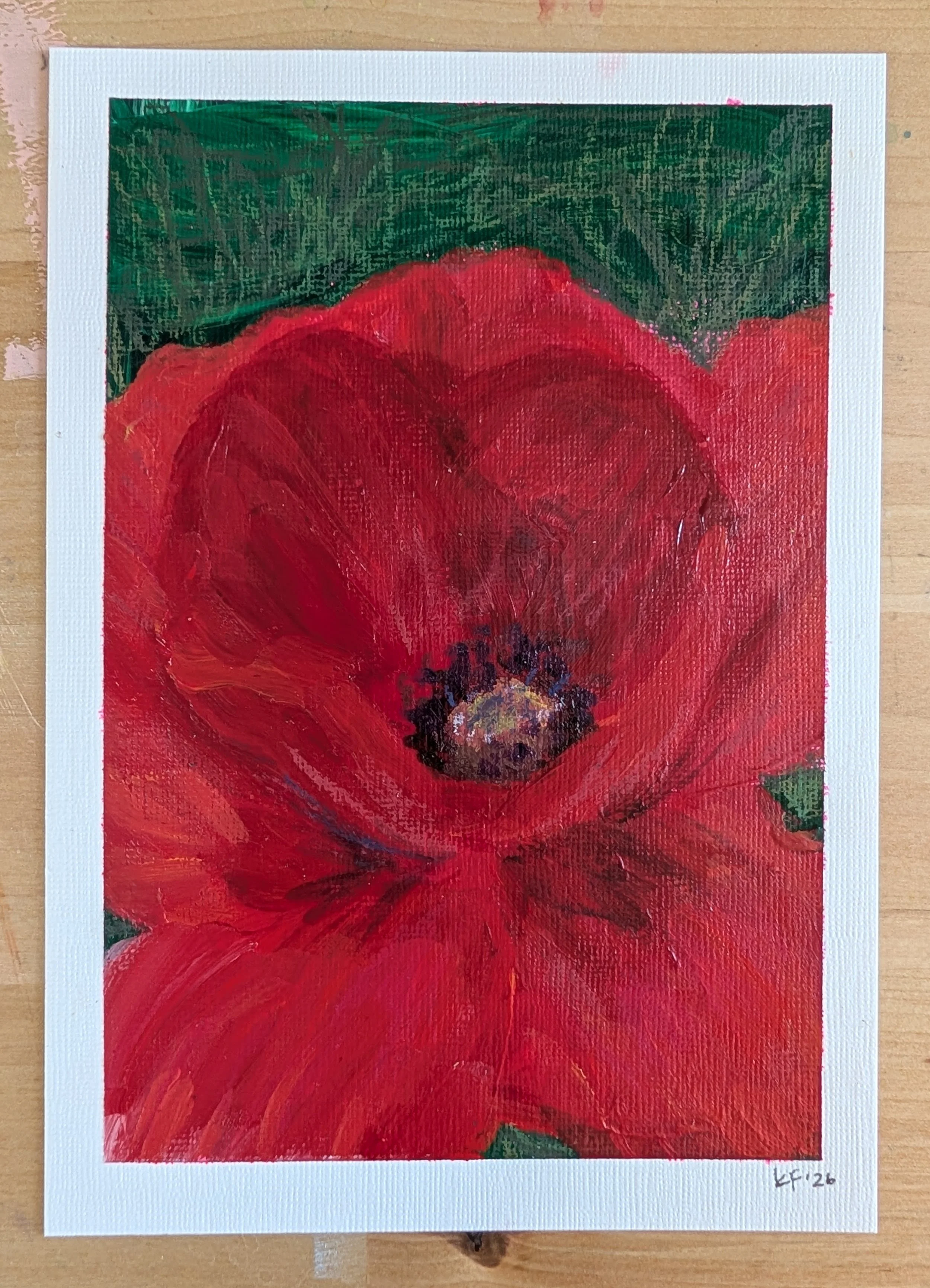poppy painting acrylic mixed media flower art colorado artist.jpg